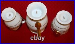 Napoleon Porcelain Gilted Gold Tea Set (5 Pieces including lids)