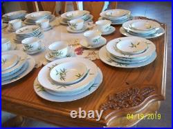 Narumi Vintage Porcelain China Spring Bamboo 89 Piece Grouping Dinnerware Japan