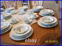 Narumi Vintage Porcelain China Spring Bamboo 89 Piece Grouping Dinnerware Japan
