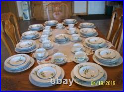 Narumi Vintage Porcelain China Spring Bamboo 89 Piece Grouping Dinnerware Japan
