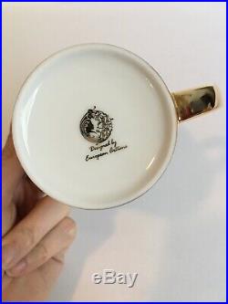 New 12 pc. European Design Greek Medusa Fine Porcelain China Tea Set /Coffee Set