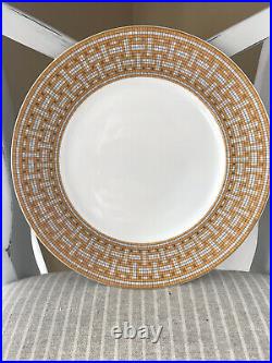 New HERMES Mosaique au 24 gold Dinner plate fine china trusted seller France