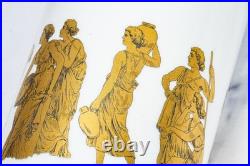 Nice Cylinder Antique Neoclassical Porcelain Gold White Vase Gerold Porzellan