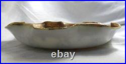 Nippon Floral Plate Gold Trim Ornate Ruffle Hand Painted 7.25 Inch