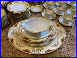 Noritake 4986 Goldrim China Dinnerware Set 89 Pieces Elegant Fine Porcelain Noritake 4986 Goldrim China Dinnerware Set 89 Pieces Elegant Fine Porcelain