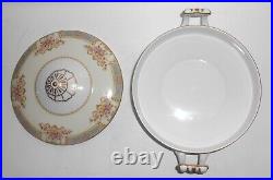 Noritake China Porcelain Floral withGold Mystery 171 Covered Vegetable Bowl
