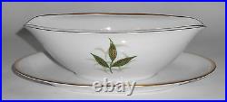 Noritake China Porcelain Greenbay Leaves withGold Gravy Bowl