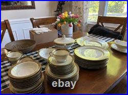 Noritake China Setting Covered Serving Dish Hand Painted Gold Trim 1920-1940