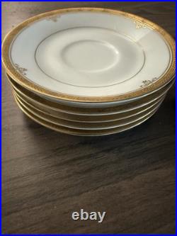 Noritake Contemporary Buckingham Gold 4346 Fine China Plate Cup Saucer Set