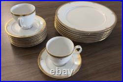 Noritake Contemporary Buckingham Gold 4346 Fine China Plate Cup Saucer Set