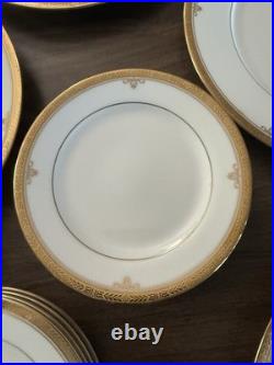 Noritake Contemporary Buckingham Gold 4346 Fine China Plate Cup Saucer Set