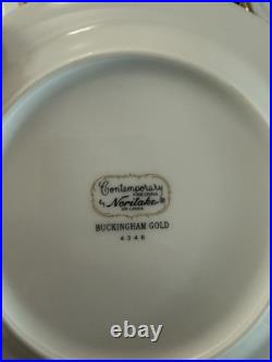 Noritake Contemporary Buckingham Gold 4346 Fine China Plate Cup Saucer Set