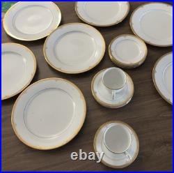 Noritake Contemporary Buckingham Gold 4346 Fine China Plate Cup Saucer Set
