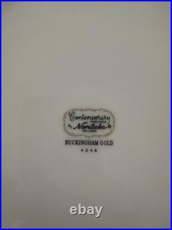 Noritake Contemporary Buckingham Gold 4346 Fine China Plate Cup Saucer Set