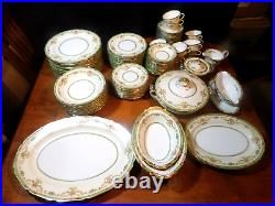 Noritake FLOROLA Antique Porcelain China 91 Pc Inc Settings & Many Serving Pcs