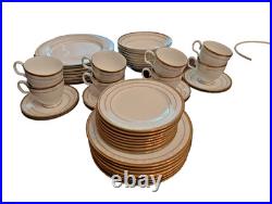 Noritake Fine Porcelain China Hampshire Gold 48 Piece Set