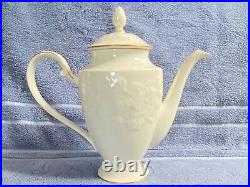 Noritake Halls Of Ivy Gold Coffee Server And LID Ivory China Excellent