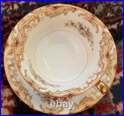 Noritake Morimura N154 China Dinnerware Set 63 Pc Pre-War 1930s Gold Rim Japan