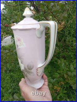 Noritake / NIPPON 9 piece CHOCOLATE SET Painted Roses Tea Pot Esquiste Noritake / NIPPON 9 piece CHOCOLATE SET Painted Roses Tea Pot Esquiste