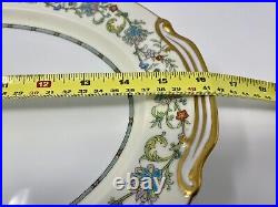 Noritake Norwich China Serving Platter #5042 Made in Japan 16 Floral Gold Rim