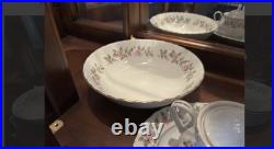 Noritake Pasadena China Set -Service for12+, Pink/White Roses, Gold Trim, Vintage Noritake Pasadena China Set -Service for12+, Pink/White Roses, Gold Trim, Vintage