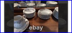 Noritake Pasadena China Set -Service for12+, Pink/White Roses, Gold Trim, Vintage Noritake Pasadena China Set -Service for12+, Pink/White Roses, Gold Trim, Vintage