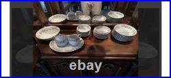 Noritake Pasadena China Set -Service for12+, Pink/White Roses, Gold Trim, Vintage Noritake Pasadena China Set -Service for12+, Pink/White Roses, Gold Trim, Vintage