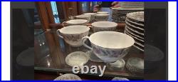 Noritake Pasadena China Set -Service for12+, Pink/White Roses, Gold Trim, Vintage Noritake Pasadena China Set -Service for12+, Pink/White Roses, Gold Trim, Vintage