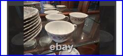 Noritake Pasadena China Set -Service for12+, Pink/White Roses, Gold Trim, Vintage Noritake Pasadena China Set -Service for12+, Pink/White Roses, Gold Trim, Vintage