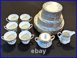 Noritake Polonaise Pattern #2045 China 31 Piece Set Plates Saucers Tea Creamer