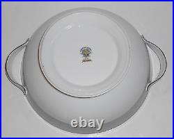 Noritake Porcelain China 5442 Regina withPlatinum Covered Vegetable