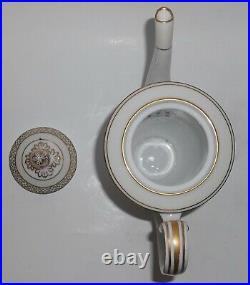 Noritake Porcelain China 5567 Basket withGold Demitasse Coffeepot withLid