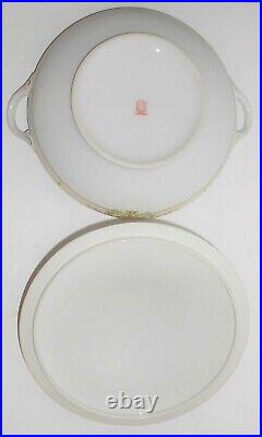 Noritake Porcelain China Floral withGold Covered Casserole / Vegetable