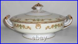Noritake Porcelain China Lorento WithGold Covered Vegetable Bowl