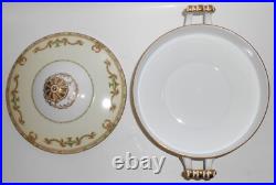 Noritake Porcelain China Lorento WithGold Covered Vegetable Bowl
