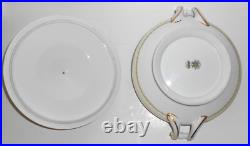 Noritake Porcelain China Lorento WithGold Covered Vegetable Bowl