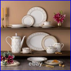 Noritake Trefolio Gold 40-Piece Dinnerware Set, Service for 8