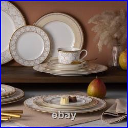 Noritake Trefolio Gold 40-Piece Dinnerware Set, Service for 8