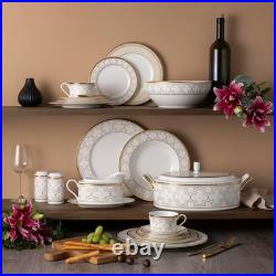 Noritake Trefolio Gold 40-Piece Dinnerware Set, Service for 8
