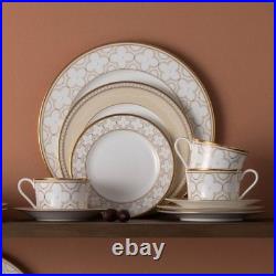 Noritake Trefolio Gold 40-Piece Dinnerware Set, Service for 8