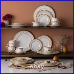Noritake Trefolio Gold 40-Piece Dinnerware Set, Service for 8