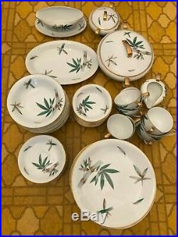 Noritake Vintage CANTON Bamboo Pattern 5027 Porcelain China 65 Pc Service Of 12