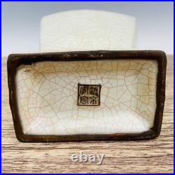 Official porcelain thin gold engraved poetry vase