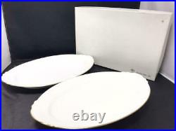 Okura Art China #20 Platter Gold Line Plate Rimshape