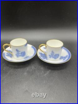 Okura Art China Vintage Blue Rose teacup and saucer set