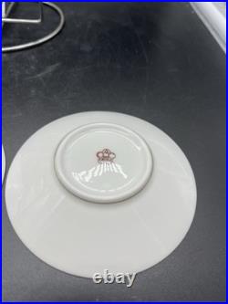 Okura Art China Vintage Blue Rose teacup and saucer set