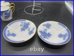 Okura Art China Vintage Blue Rose teacup and saucer set