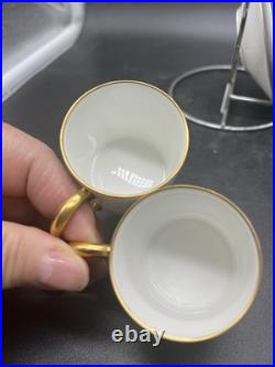 Okura Art China Vintage Blue Rose teacup and saucer set