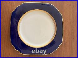 Old ivory syracuse china cobalt blue with gold trim