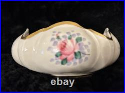 Osborne Vintage Handpainted candy/trinket dish with22 KT. Gold Porcelain China